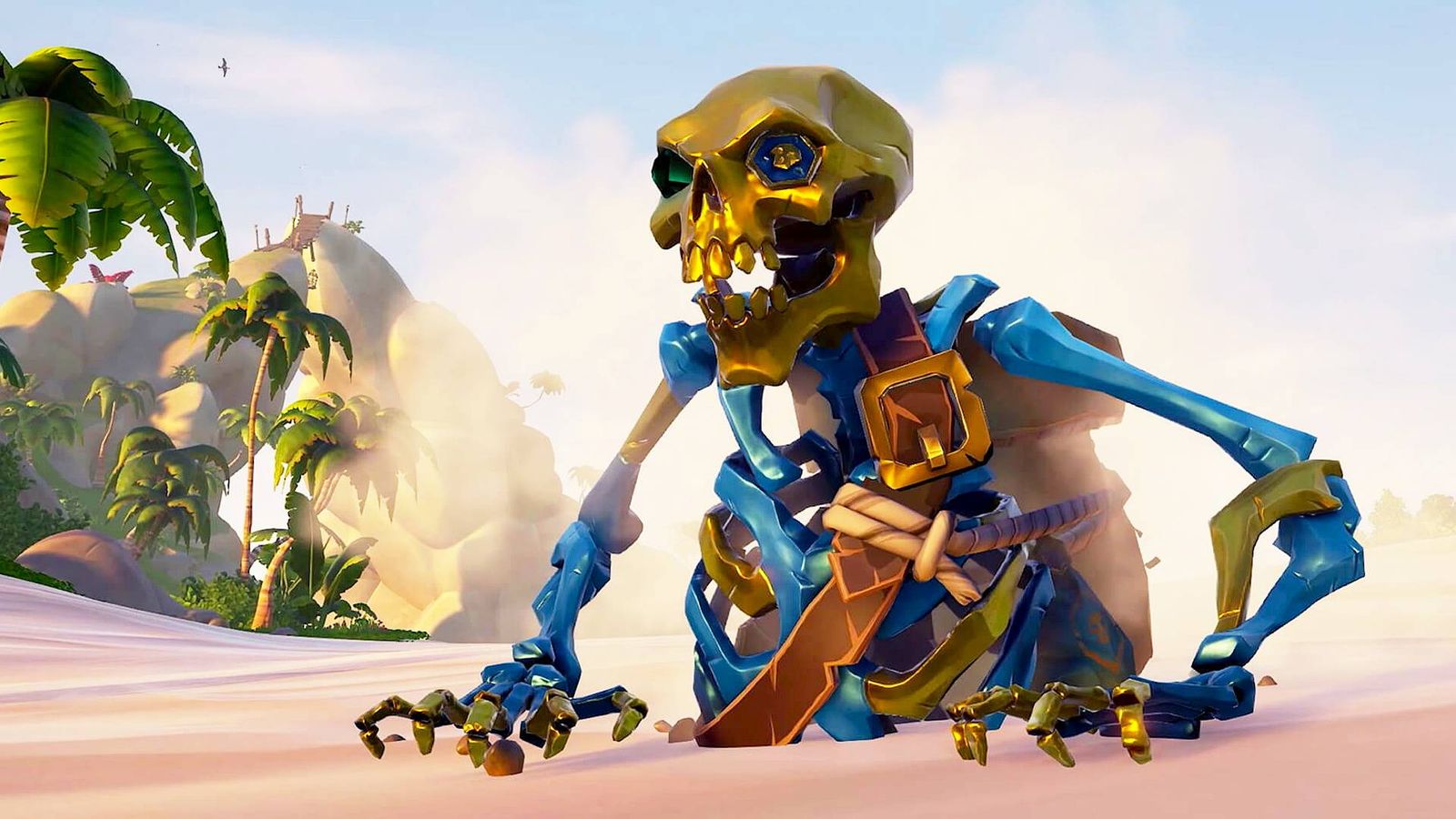 An Ancient Skeleton in Sea of Thieves