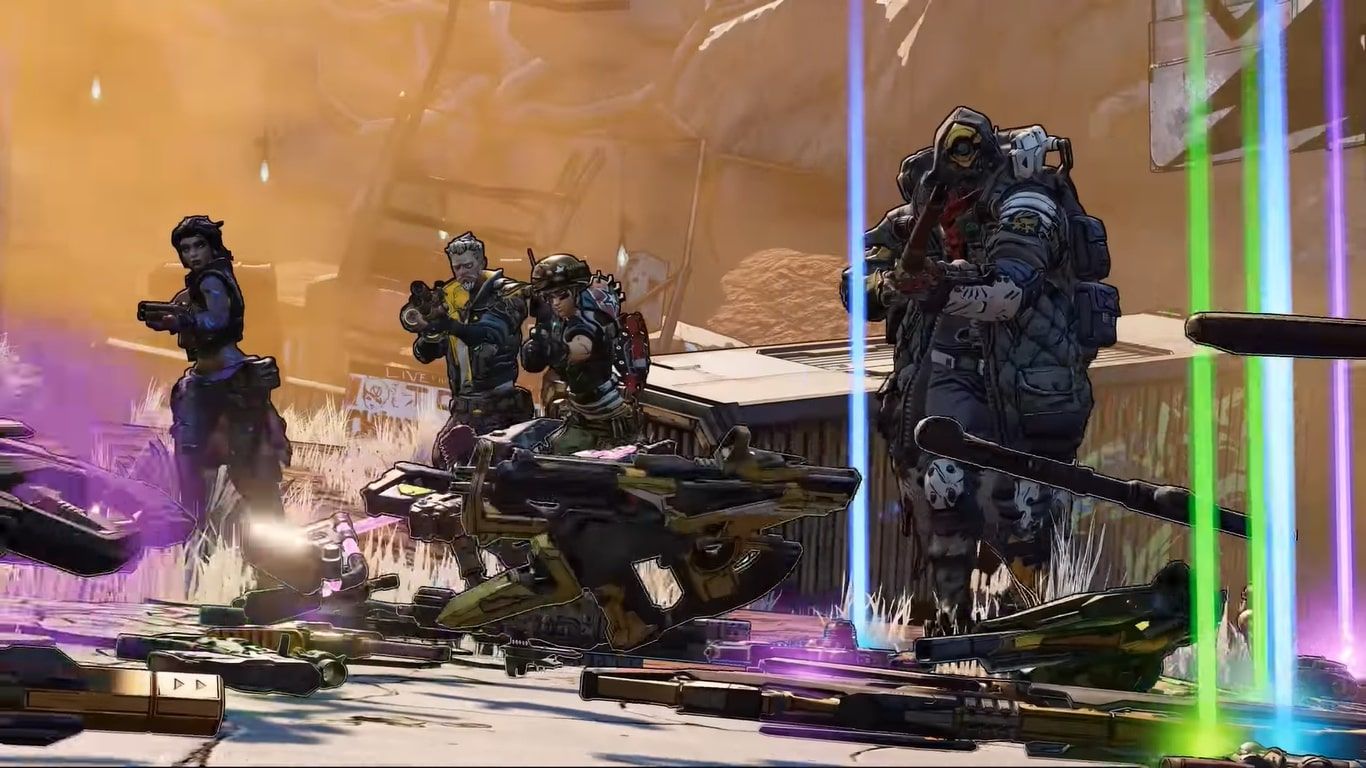 An image of different characters from Borderlands 3.