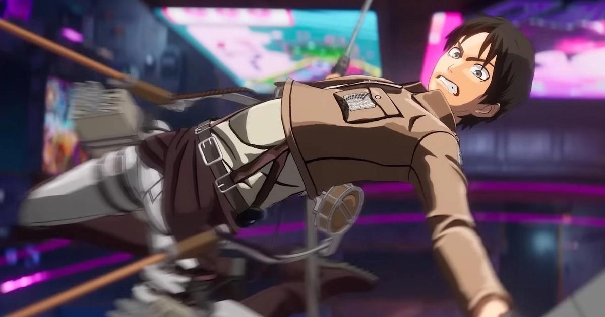 An image of Eren Yeager in the Fornite x Attack on Titan collaboration for Fortnite Chapter 4 Season 2. 