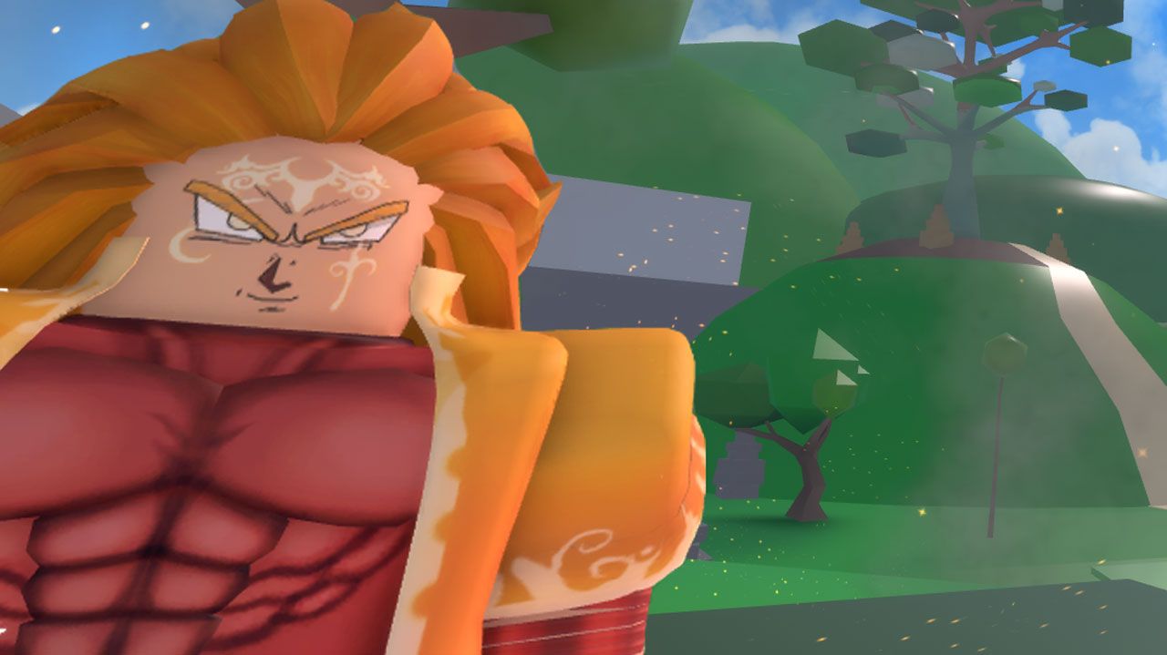 Image of a Roblox anime character in Dragon Blox.