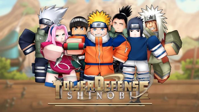 Image from Tower Defense: Shinobi, showing a crowd of Naruto characters