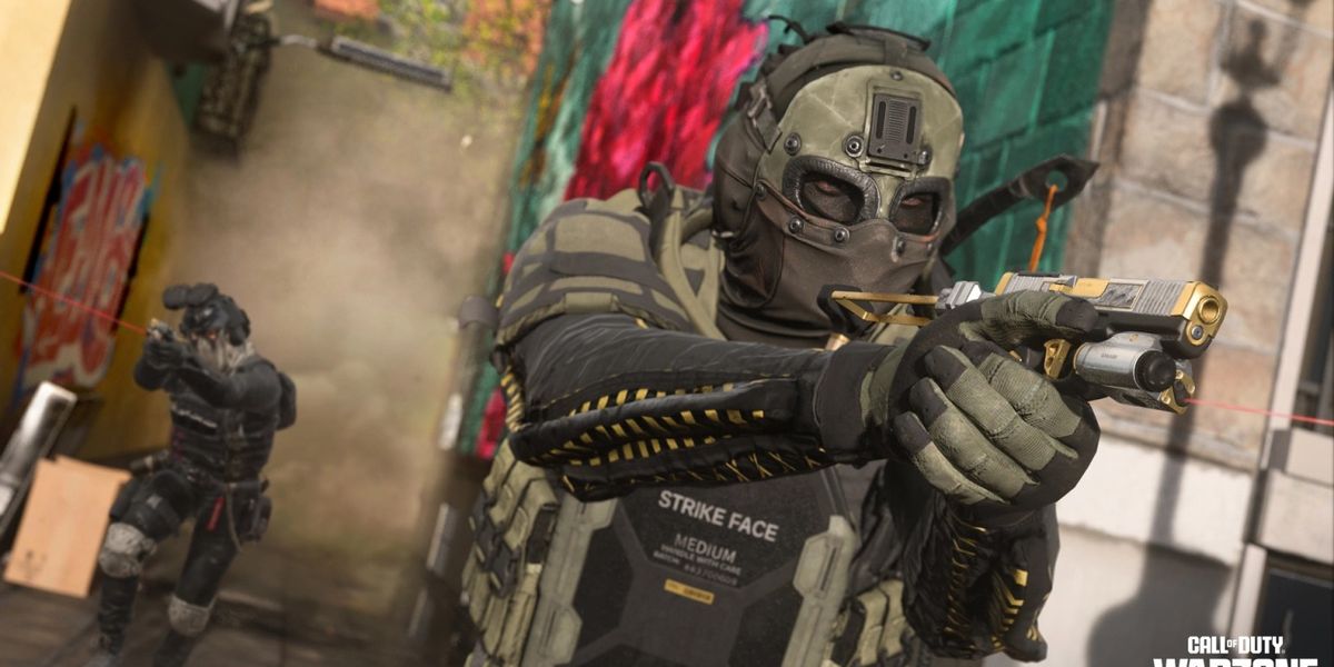Screenshot of Warzone Nikto Operator holding a pistol