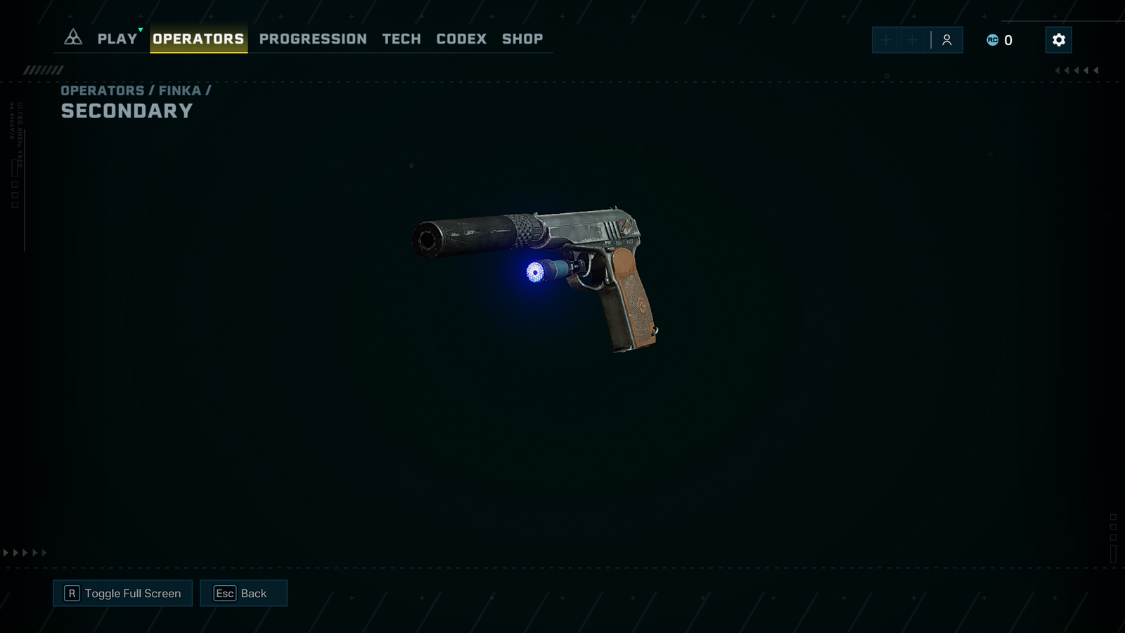 The PMM handgun in Rainbow Six Extraction.