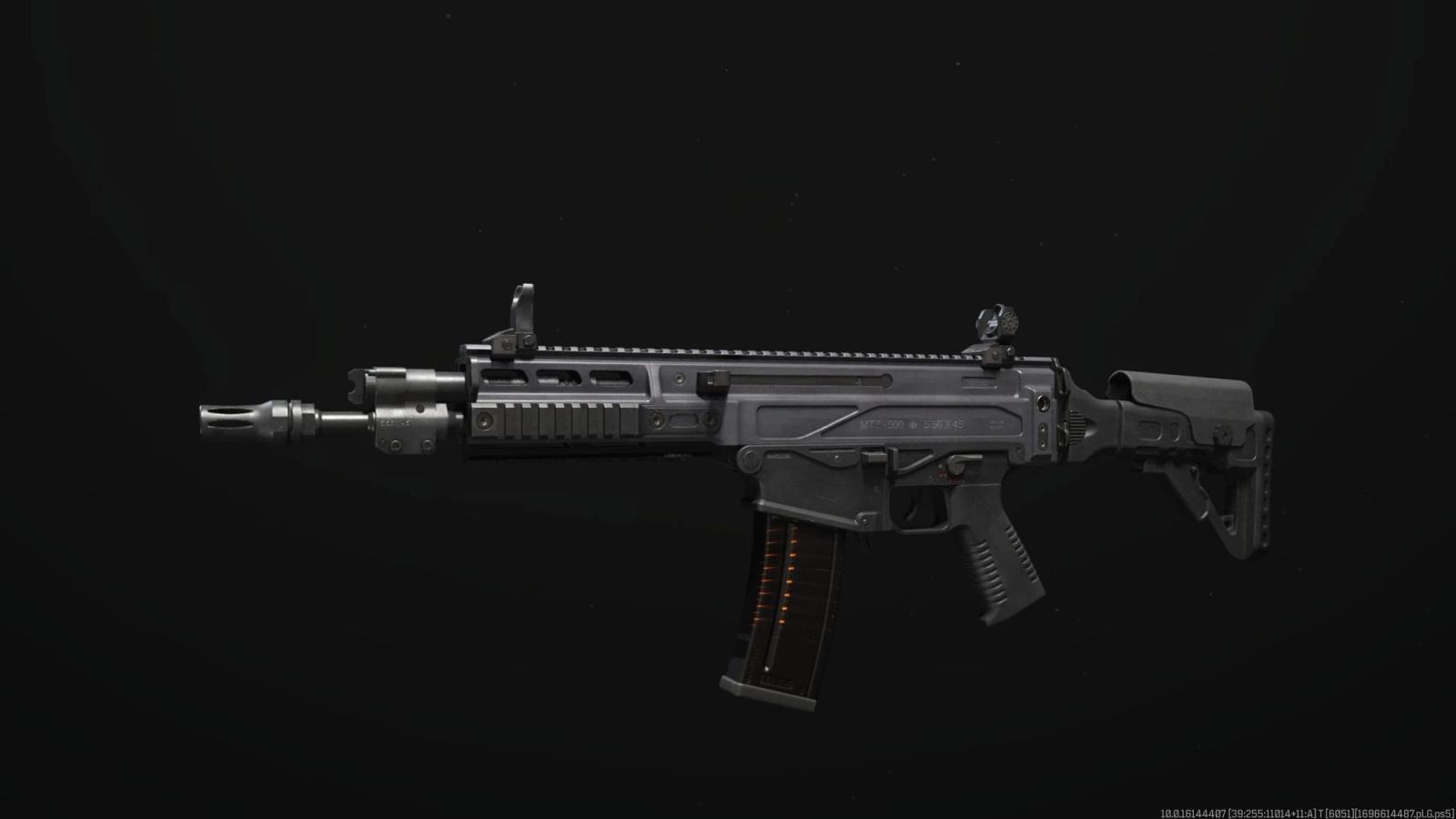 Modern Warfare 3 MTZ 556 assault rifle on black background