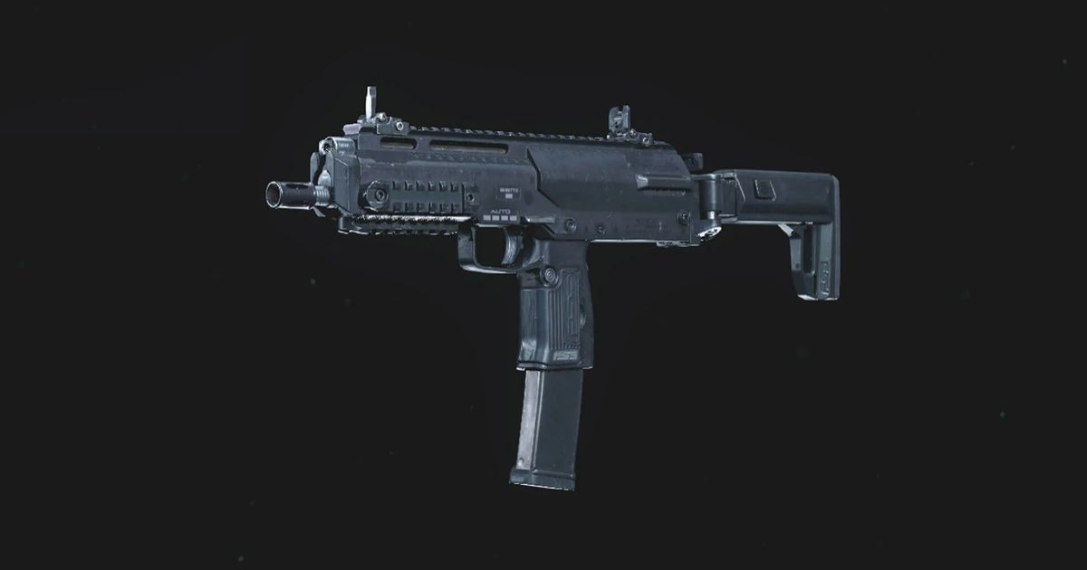 Image showing MP7 from Call of Duty Warzone on a black background