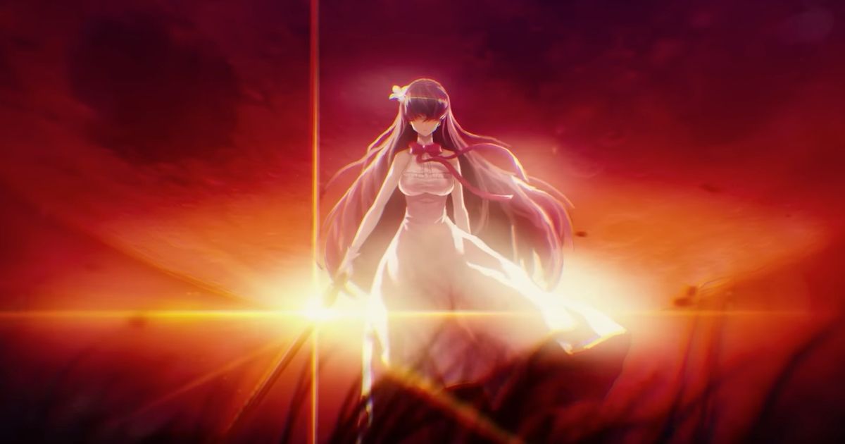 Image of a character in front of a sunset in Counterside.