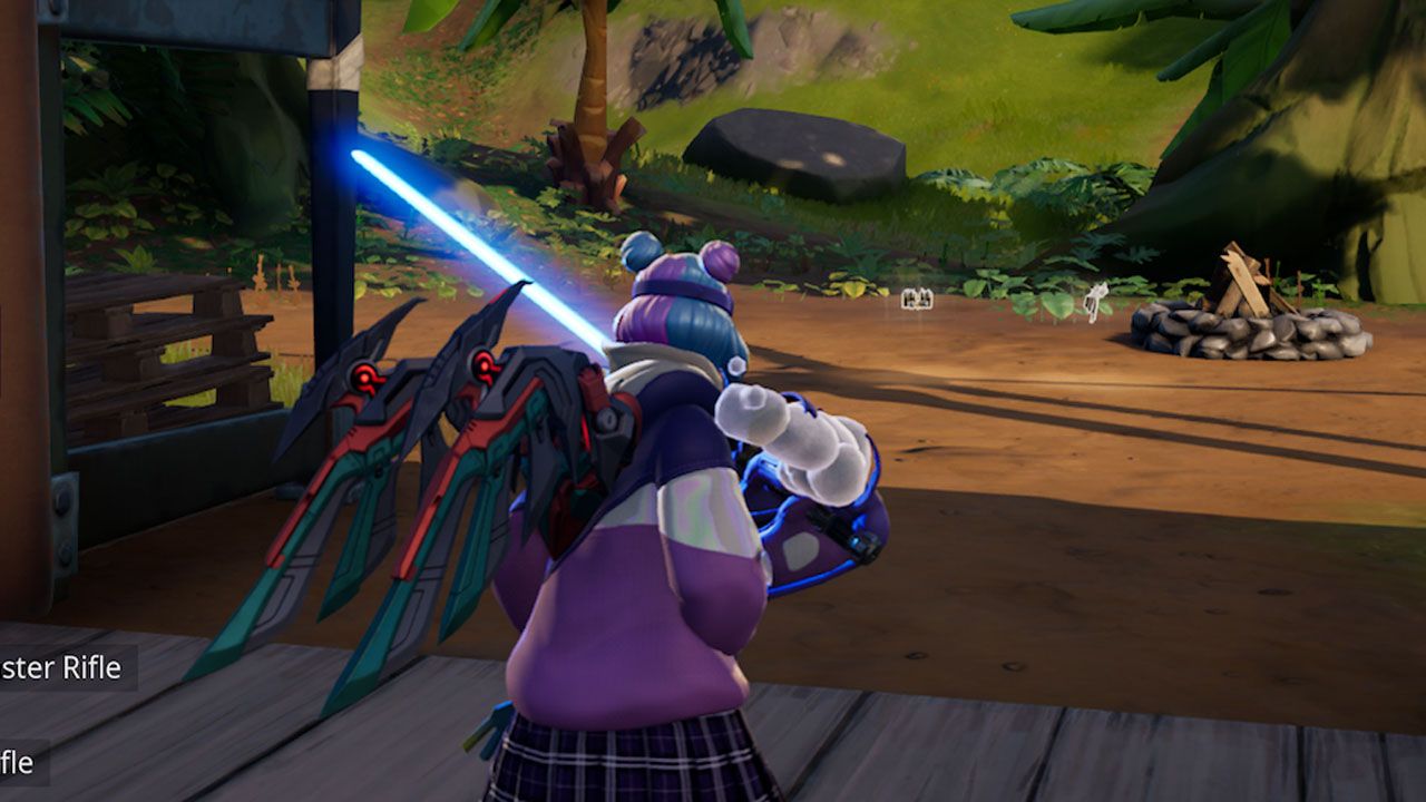 To block bullets with a lightsaber in Fortnite, you need to take up a defensive position with the left trigger.