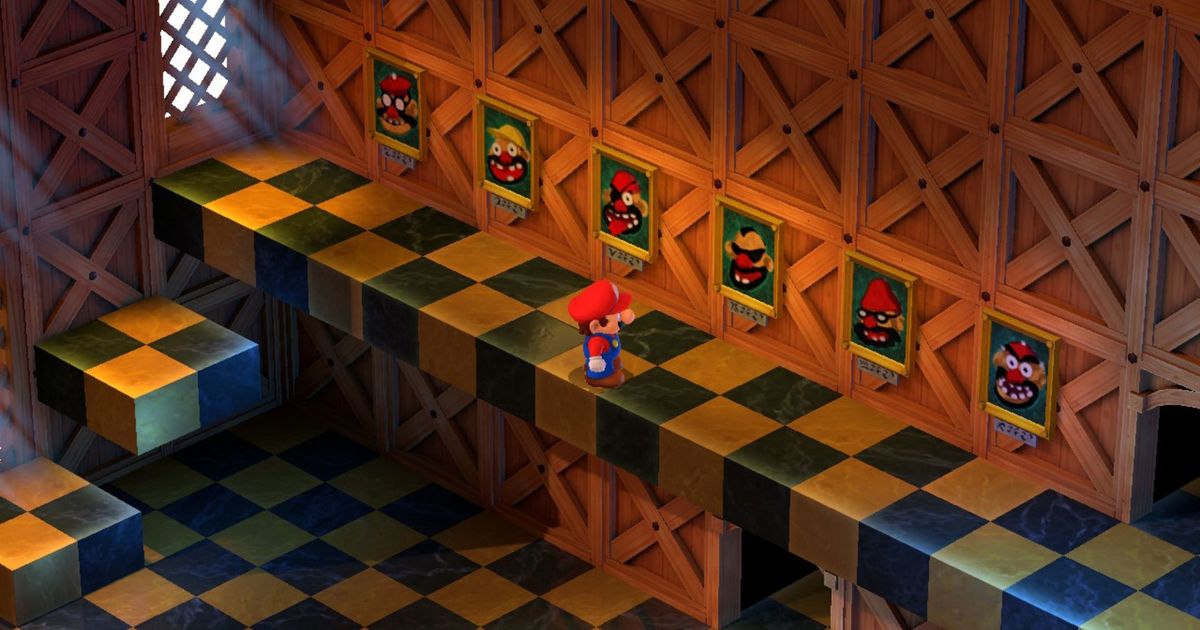 Booster's family portraits in Super Mario RPG