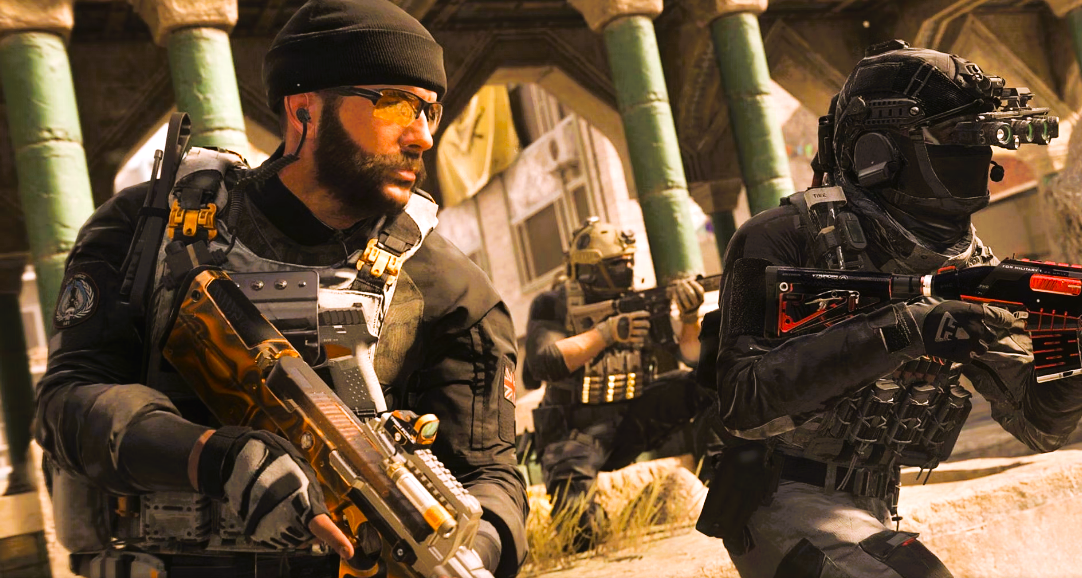Screenshot of two Modern Warfare 3 players in the middle of a gunfight