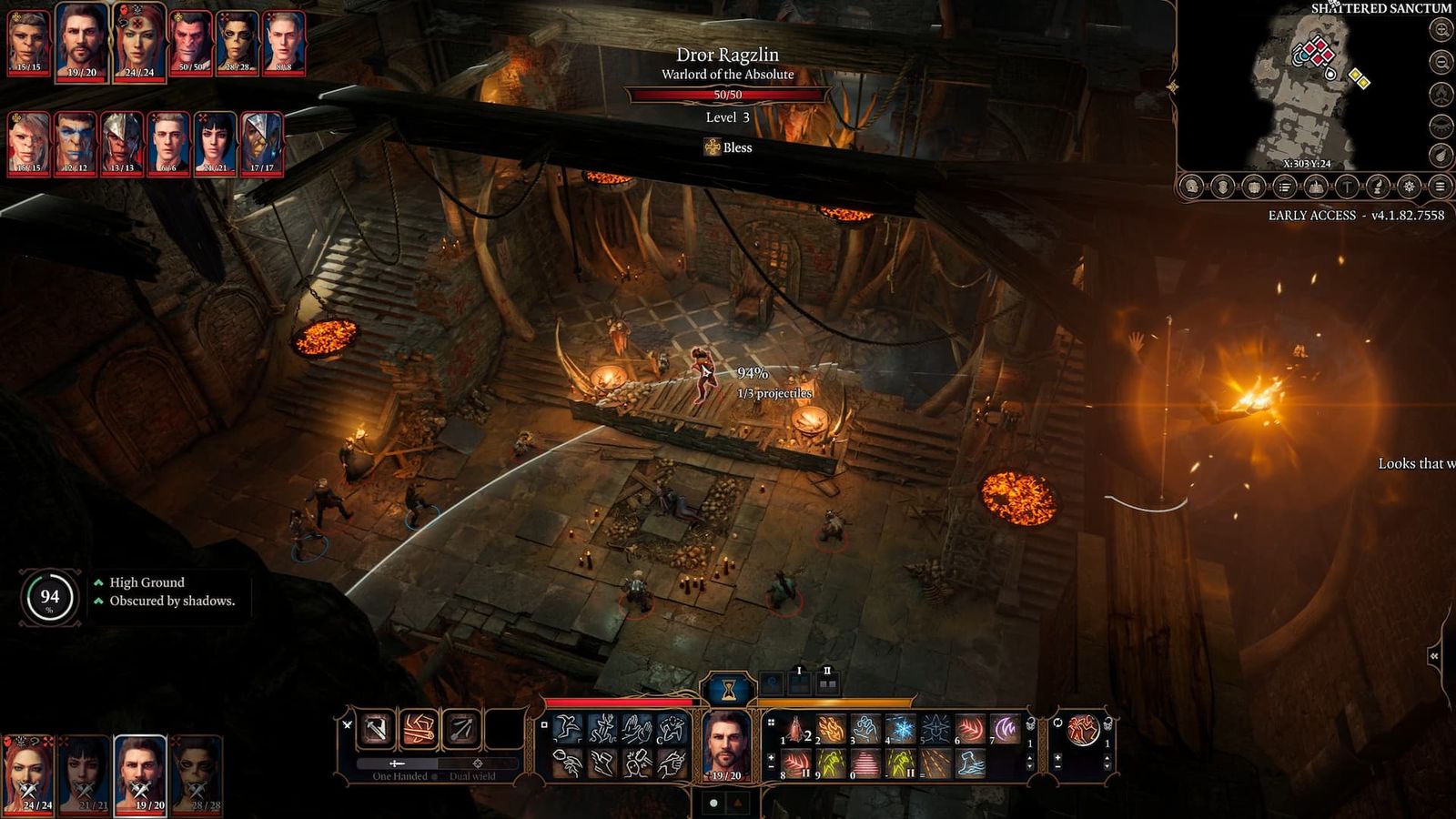 Some characters facing some foes in Baldur's Gate 3