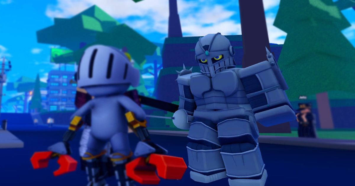 A Roblox knight in Anime Fighting Simulator X