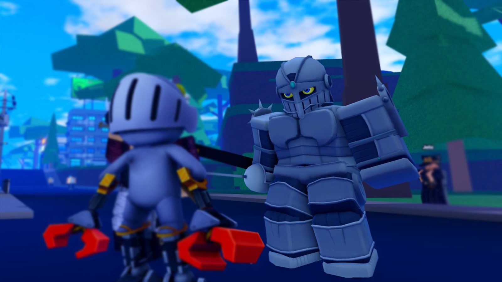 A Roblox knight in Anime Fighting Simulator X