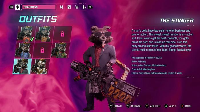 Guardians of the Galaxy The Stinger Outfit