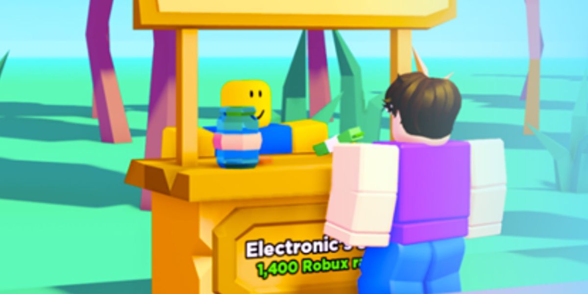 Image of a Roblox storefront in PLS DONATE