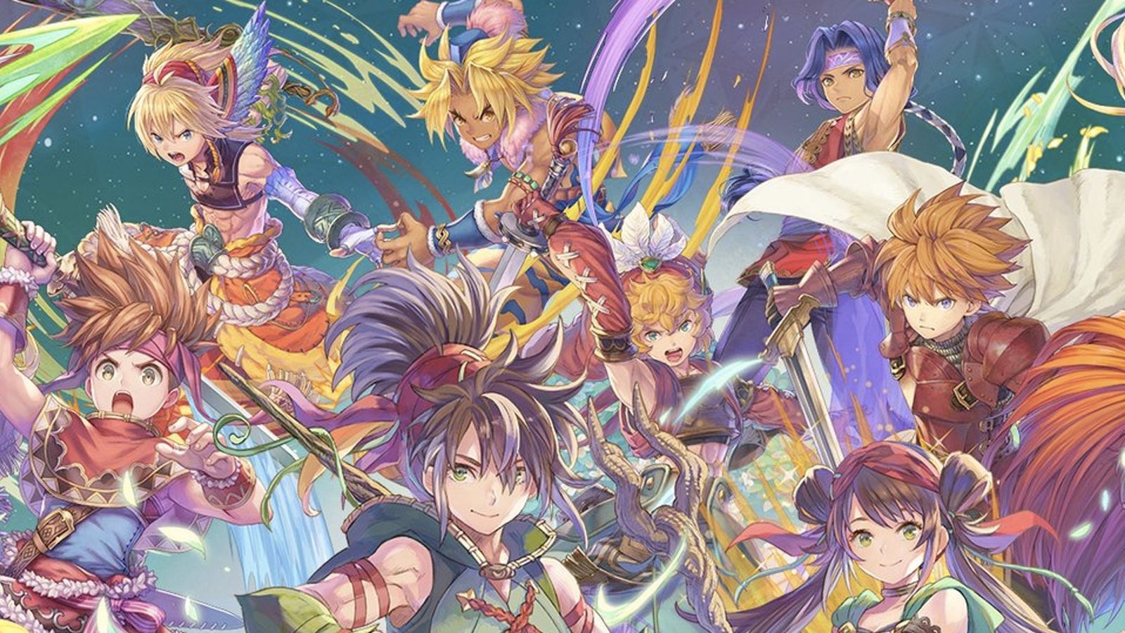 Image of a group of characters in Echoes of Mana.