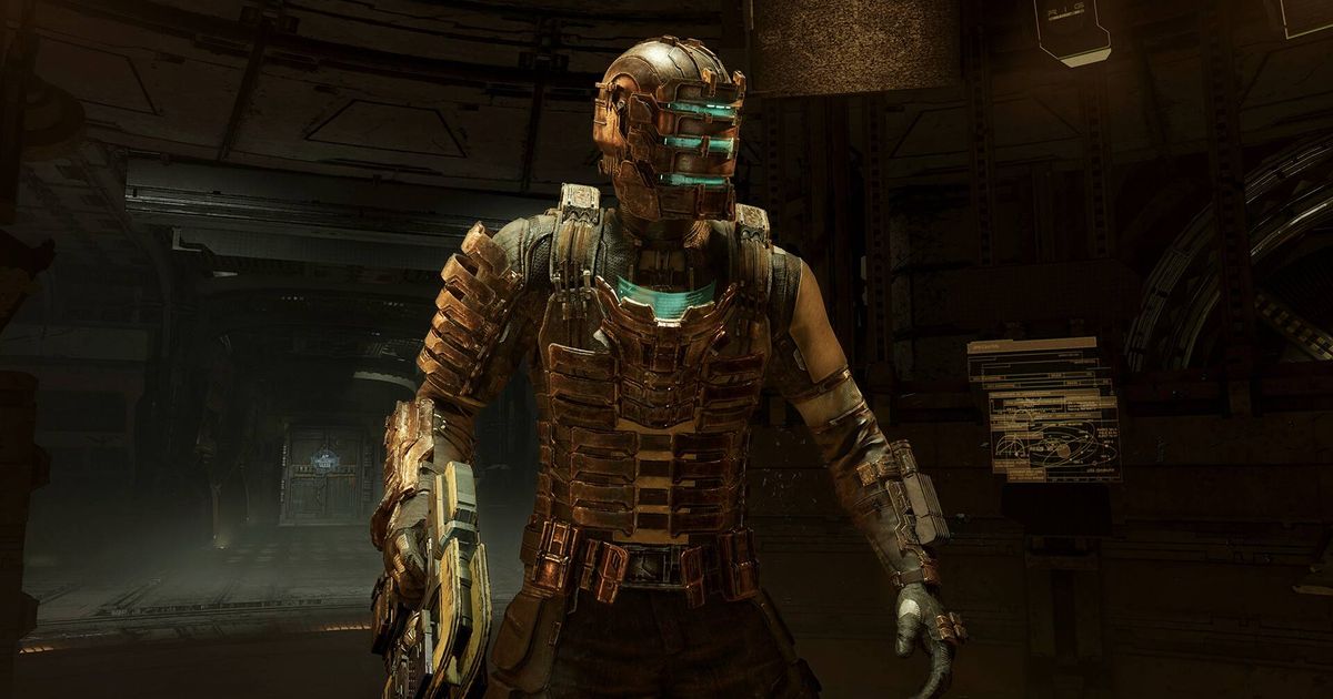 Isaac in a dilapidated spaceship in the Dead Space remake.