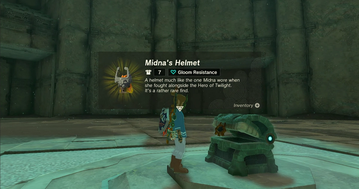 Midna's Helmet in Tears of the Kingdom.