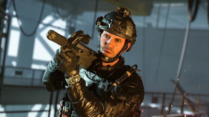 Image showing Modern Warfare 2 player holding gun