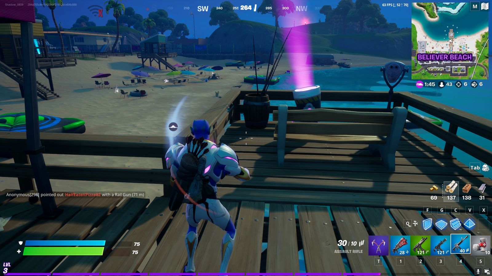 The second barrel at Believer Beach (Image via Epic Games)