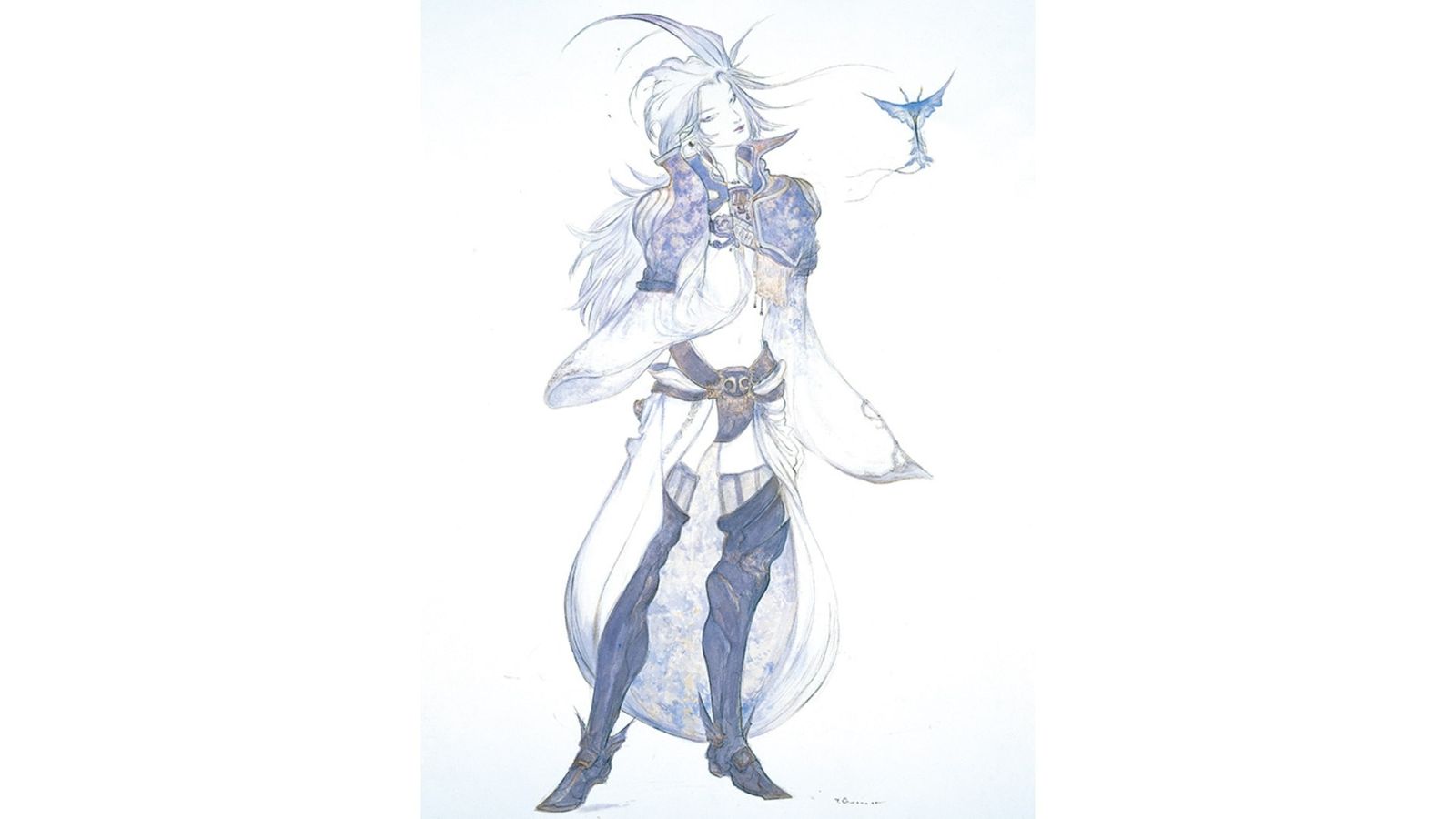 Drawing of Kuja from FF IX