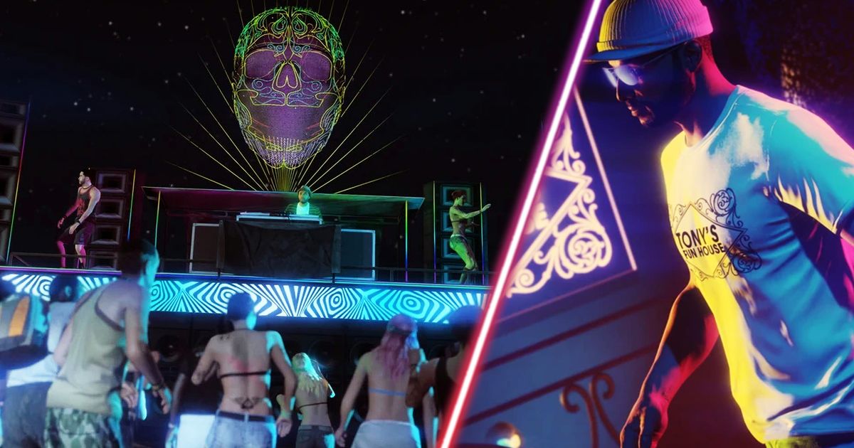 A rave in GTA Online.