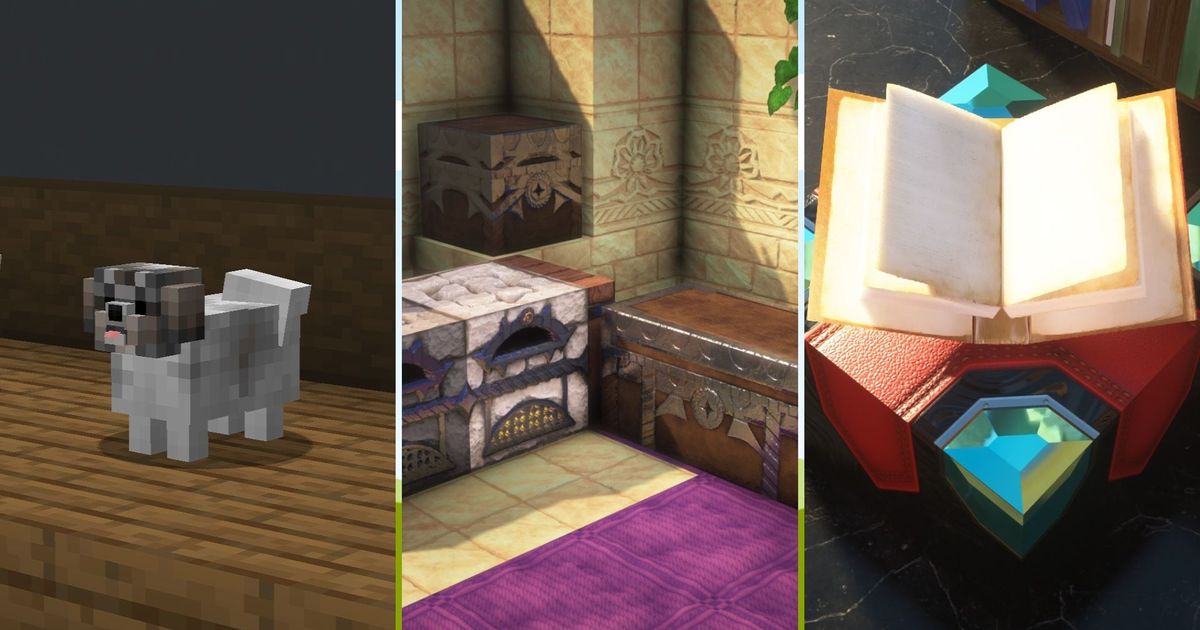 A compiled image of some of the best Minecraft texture packs.
