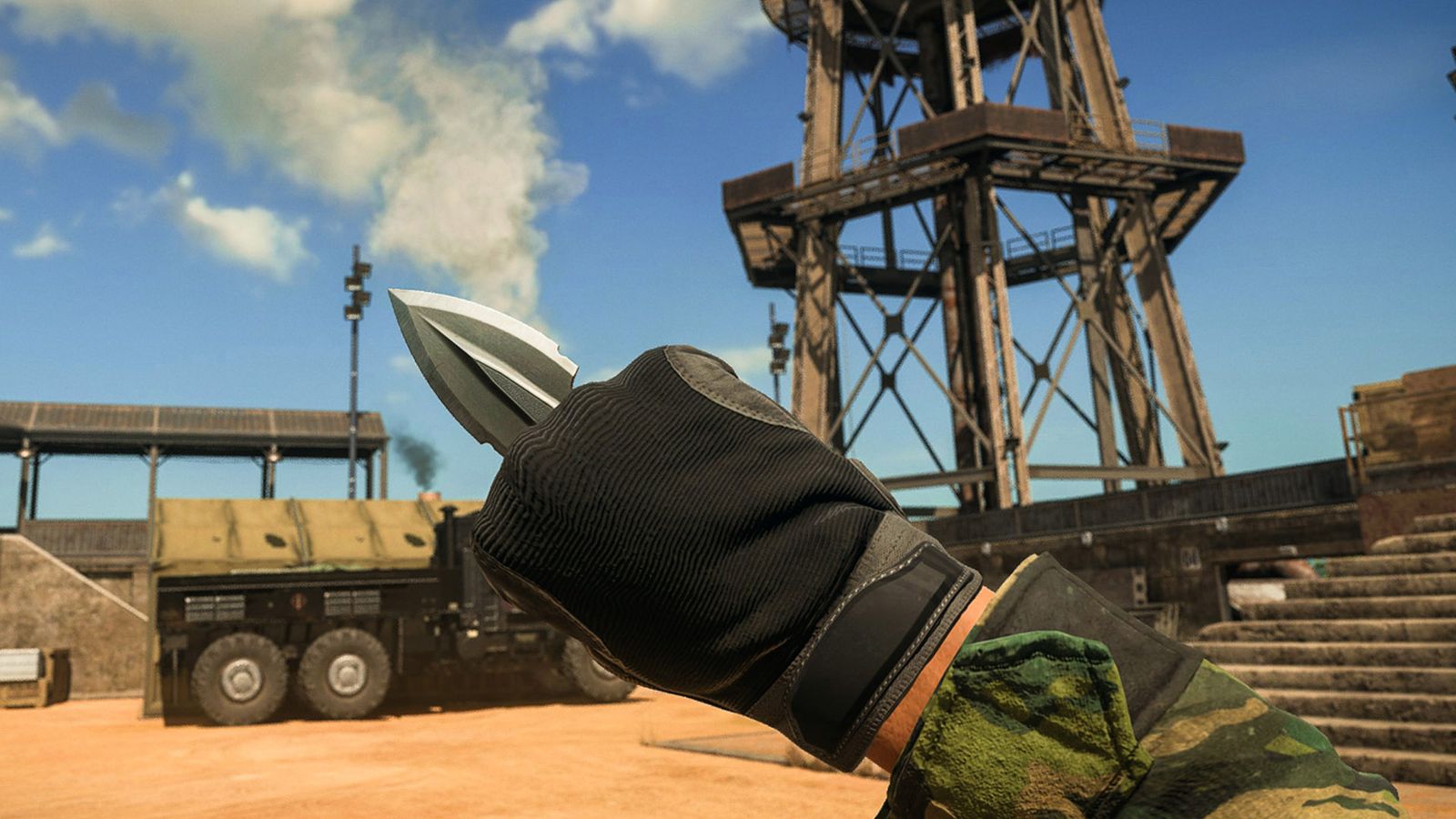 Modern Warfare 3 player holding Gladiator melee weapon