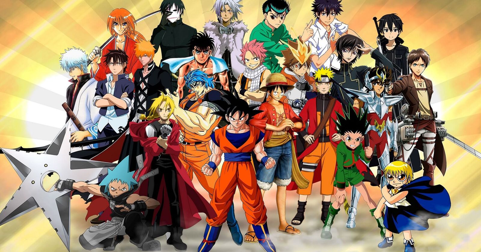 Rank some anime characters - Quiz
