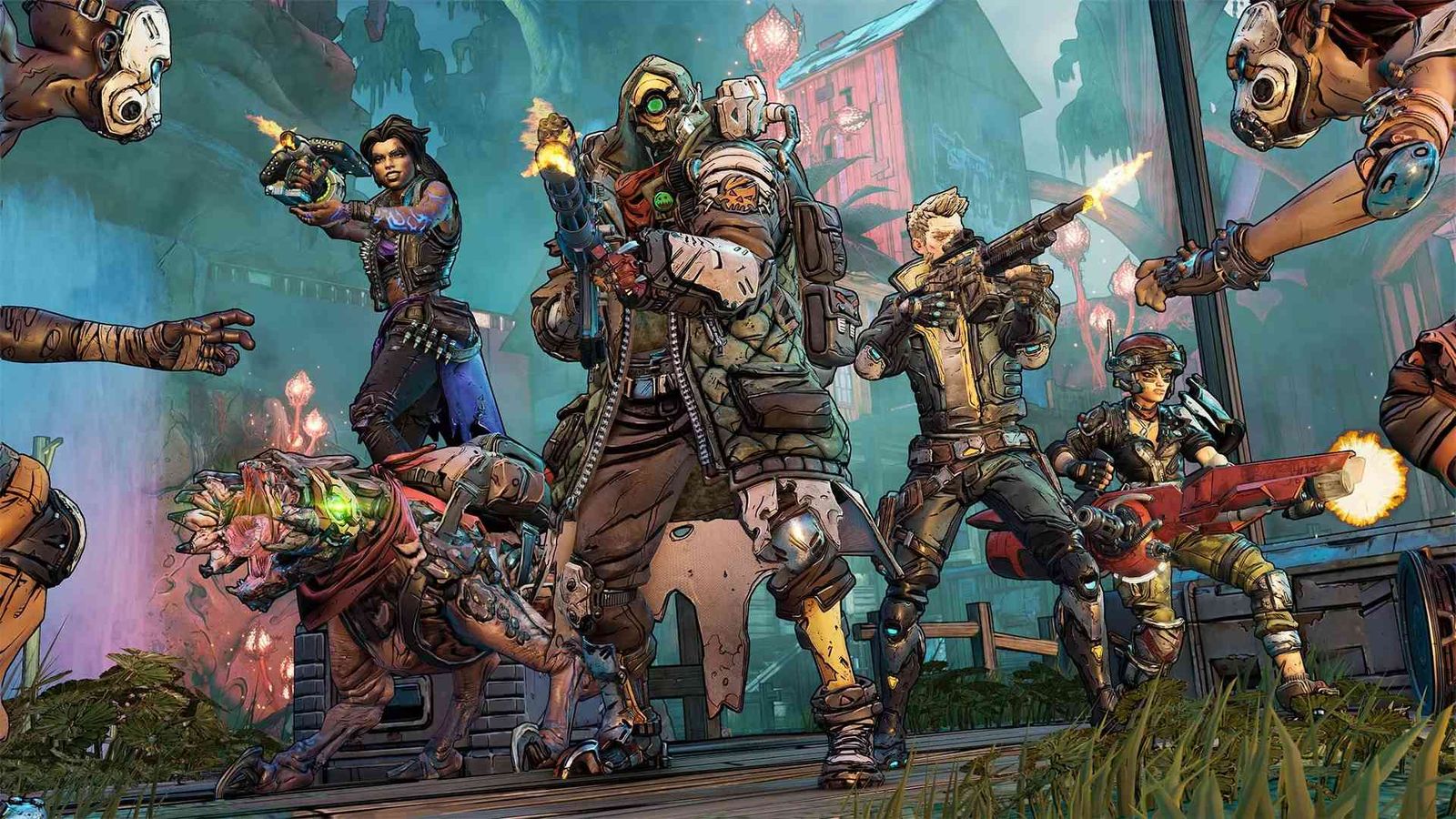 Raiders are shooting enemies in Borderlands 3