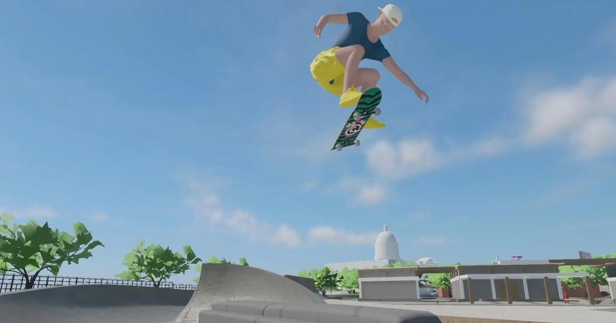 A screenshot from gameplay footage of Skate.