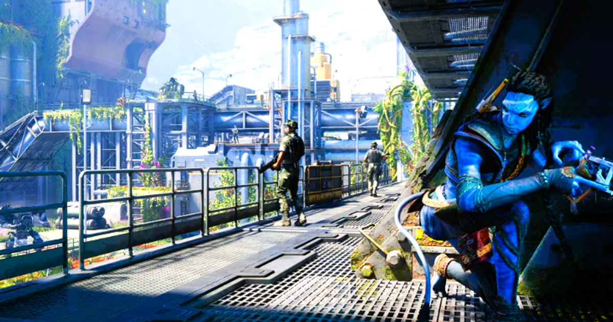 Avatar Frontiers of Pandora Na'vi infiltrating a base