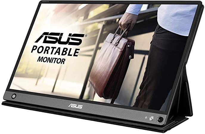 best portable monitor, product image of a silver portable monitor