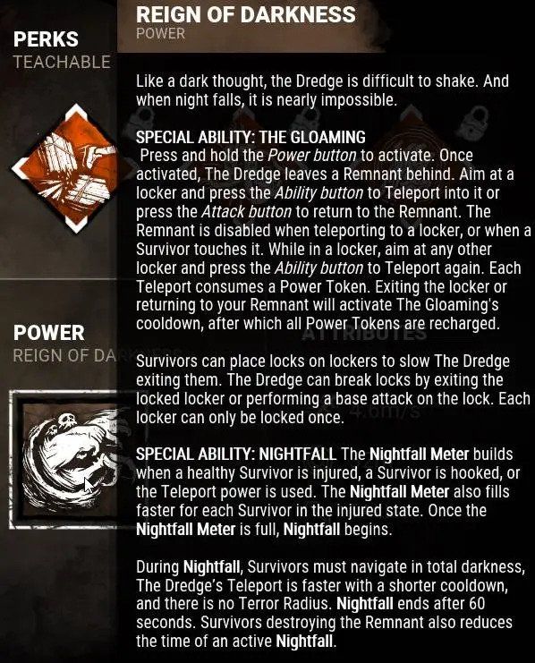 The Dredge Perks in Dead by Daylight