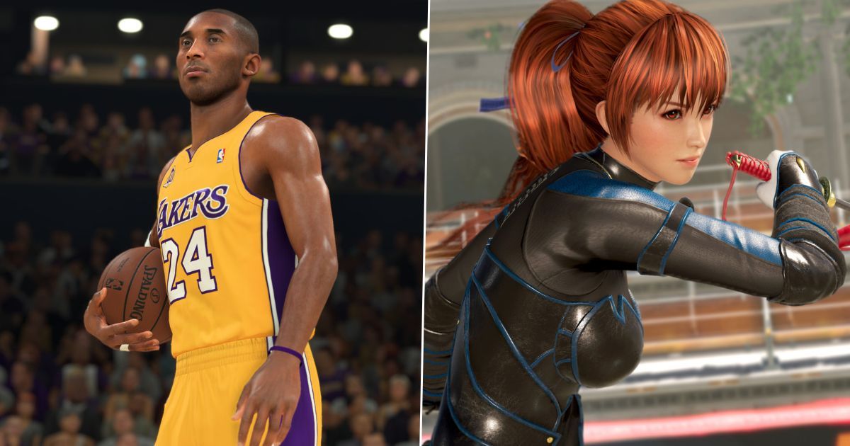 Kobe Bryant in NBA 2K24 and Kasumi in Dead or Alive 6