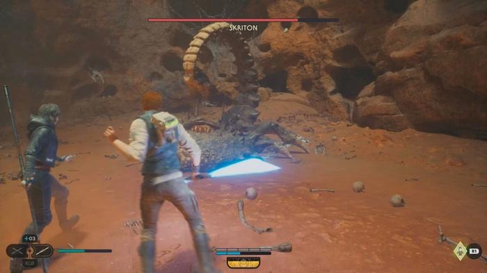 Skriton boss fight in Star Wars Jedi: Survivor