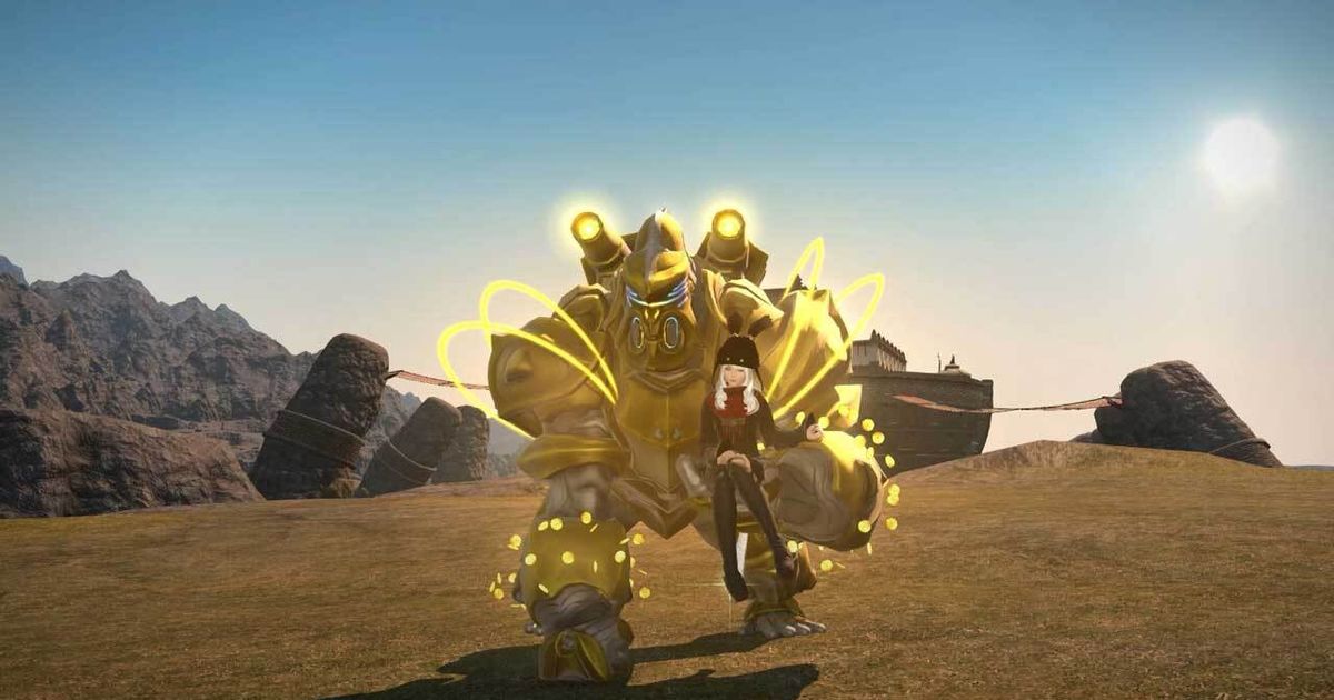 picture of the Magitek Avenger G1 mount in FFXIV