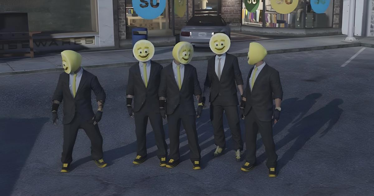 An image of GTA Online's lemon gang.