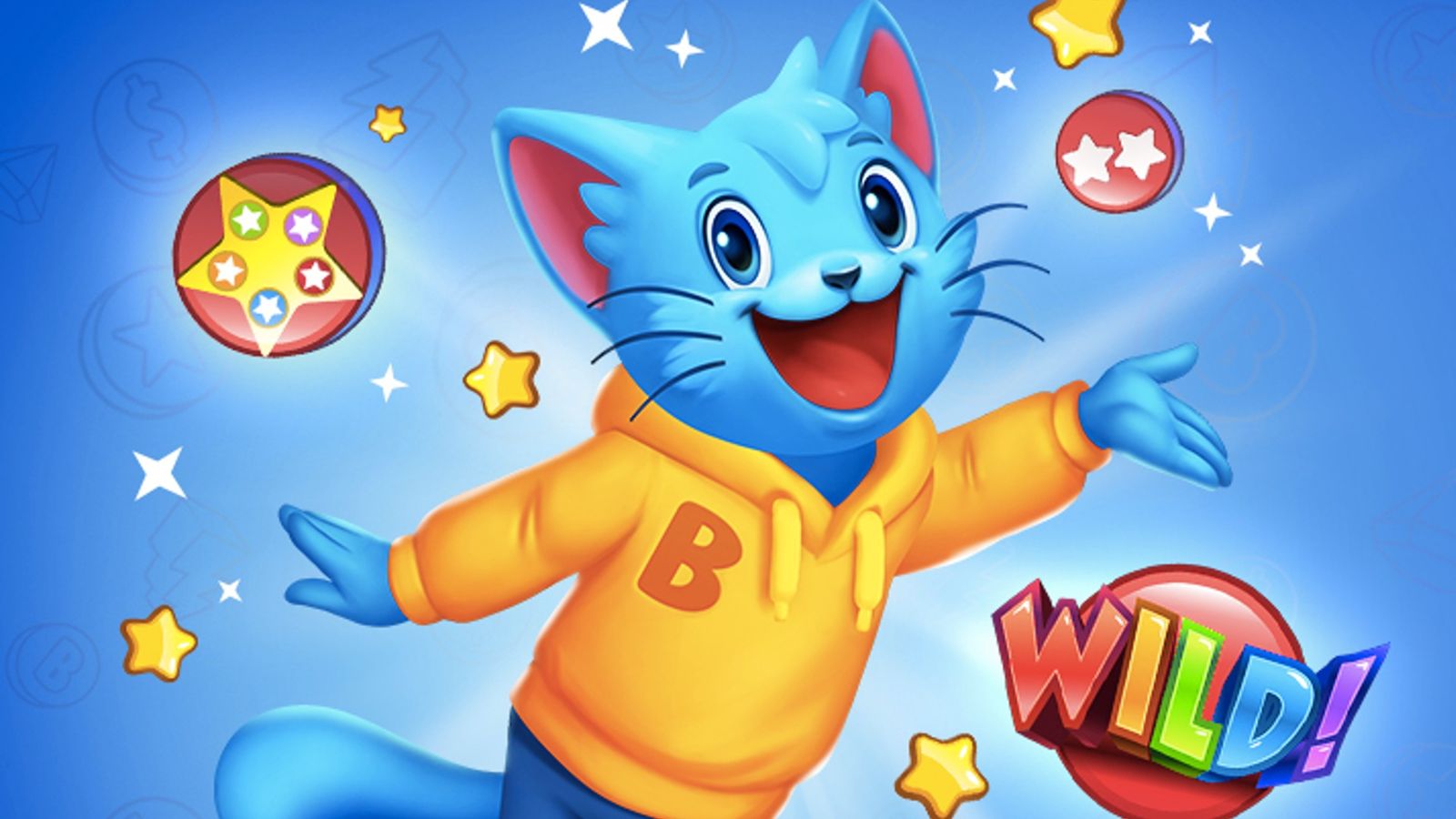 Image of a bingo cat in Bingo Blitz.