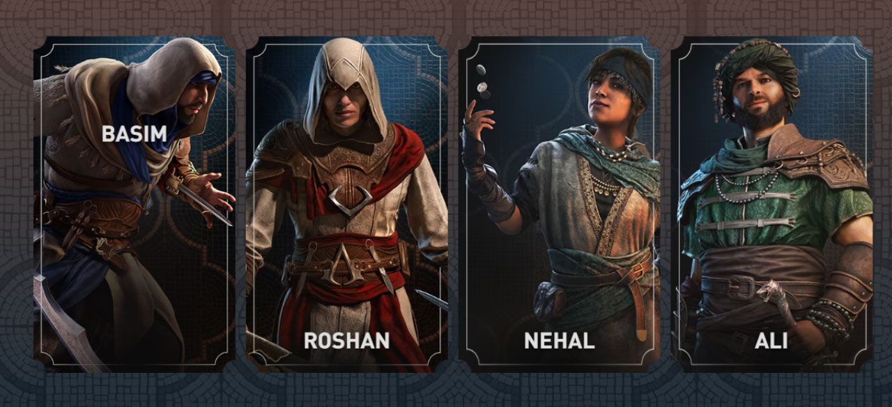 Assassin's Creed Mirage characters.