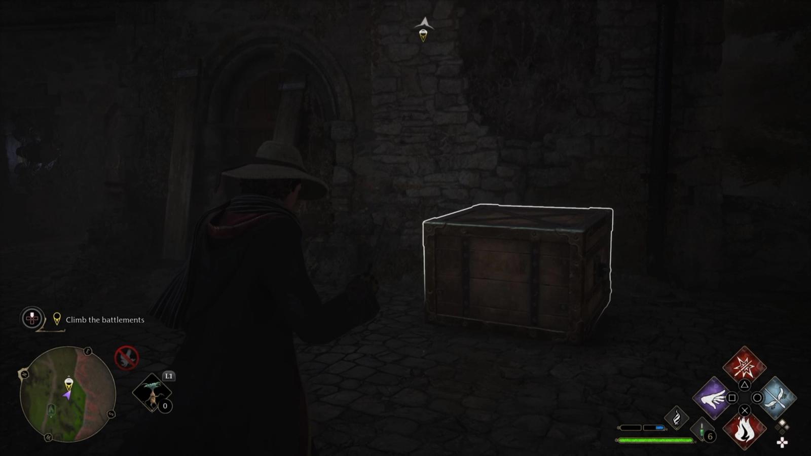 wooden crate in Hogwarts legacy