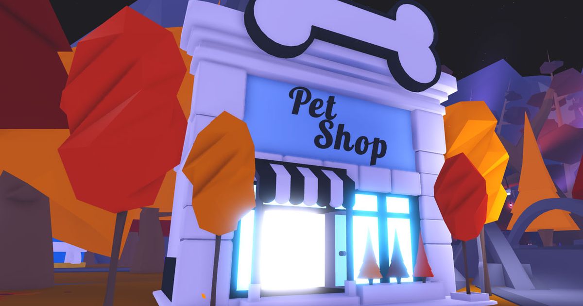 Screenshot of Adopt Me pets shop