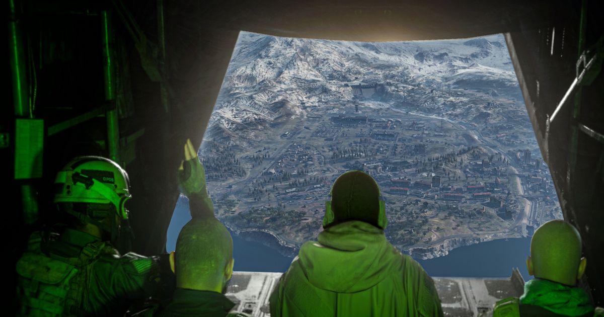 Image showing Warzone players overlooking map