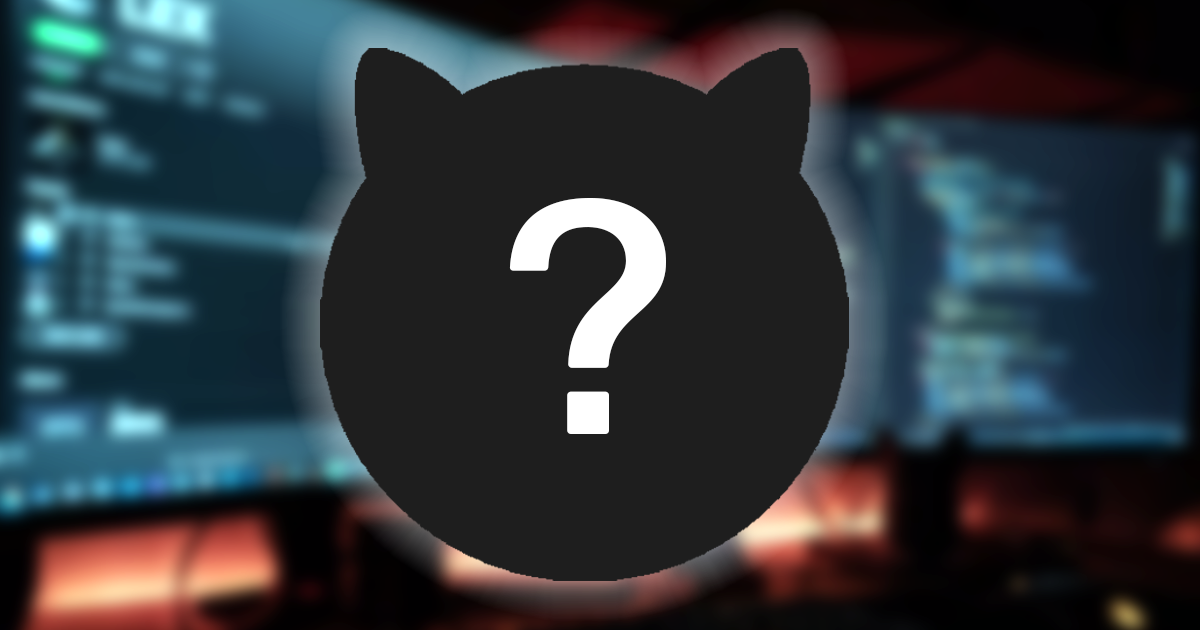 Shiba Inu logo in front of PC developing, with a question mark in the black silhouette of the logo.