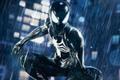 Peter in Symbiote Spidey suit at night
