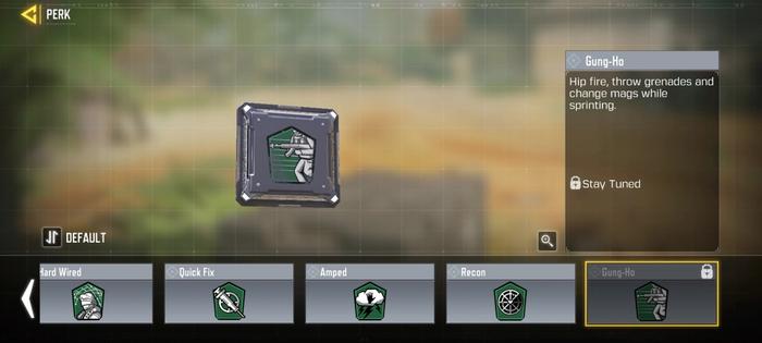 This image contains a preview of all the Green Perks available in COD: Mobile Season 6.