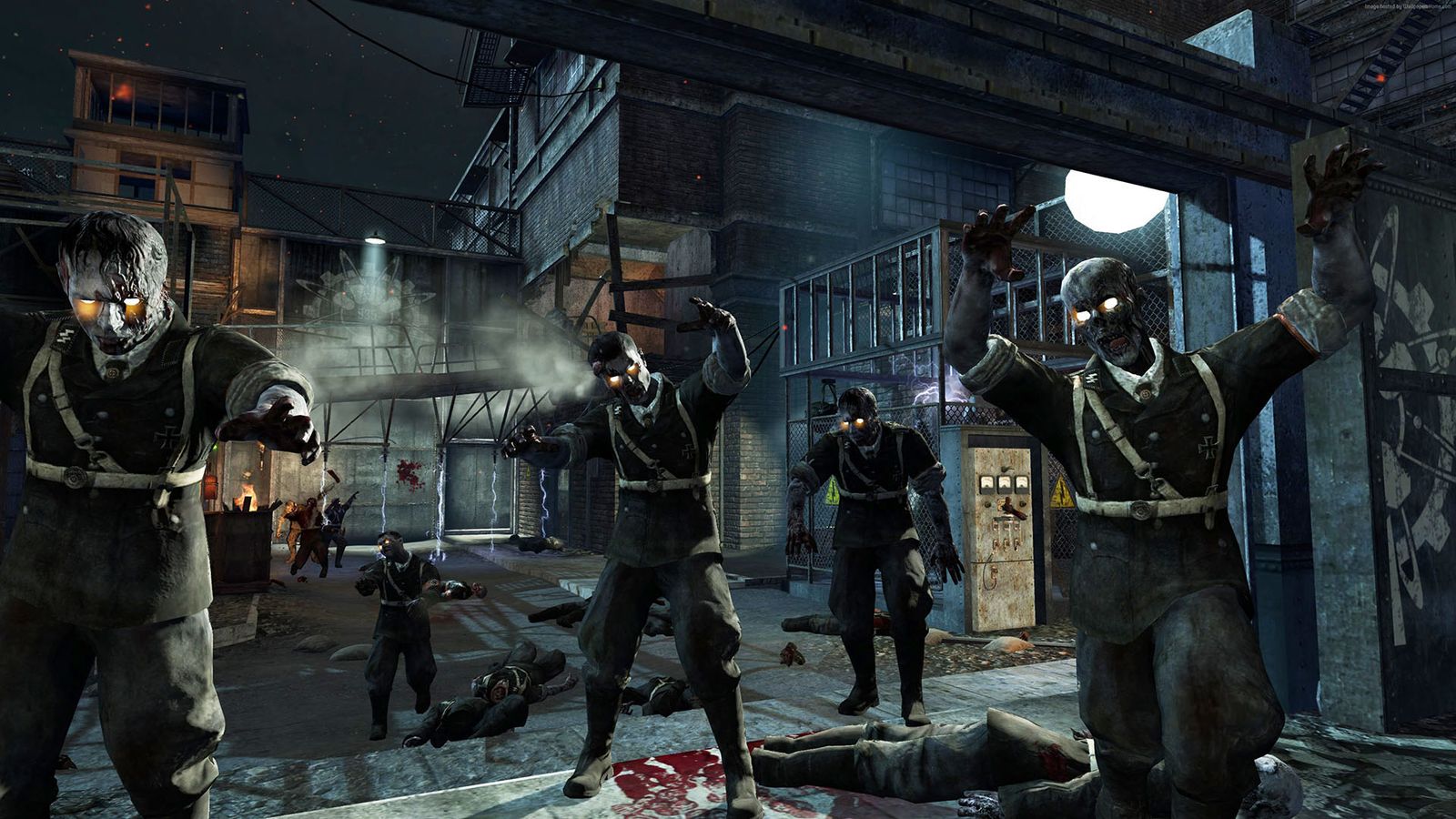 Modern Warfare 3 zombies with power substation in background