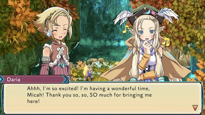 Image of a conversation with Daria in Rune Factory 3 Special.