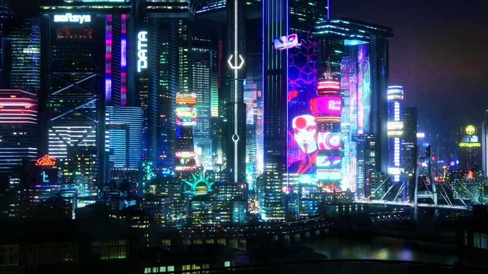 An image of Night City from Cyberpunk 2077, in at number 7 in the Top 10 worst video game cities to live in.