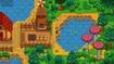 Stardew Valley player casting fishing rod in lake