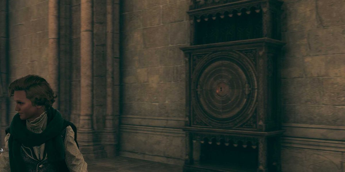 A locked cabinet in Hogwarts Legacy.